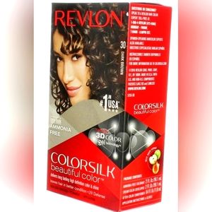 2Pack - Revlon ColorSilk Hair Color, 30 Dark Brown 1 ea
